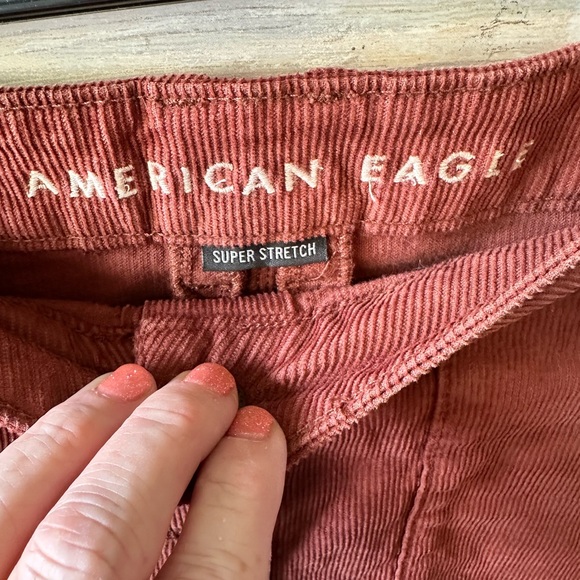 American Eagle Outfitters Rust Mini Corduroy Skirt - Picture 3 of 9